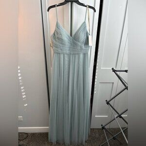 Jenny Yoo Bridesmaid Dress - Size 10, New - Brielle in Ciel Blue Tulle